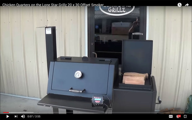 20" x 36" Offset Smoker