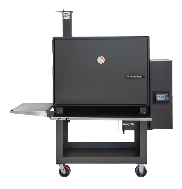 Lone Star Grillz Cabinet Pellet Smoker — Standard Cart pellet smoker
