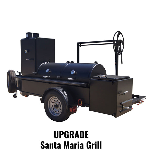 24" x 72" Trailer Pit with Vertical Slow Smoker