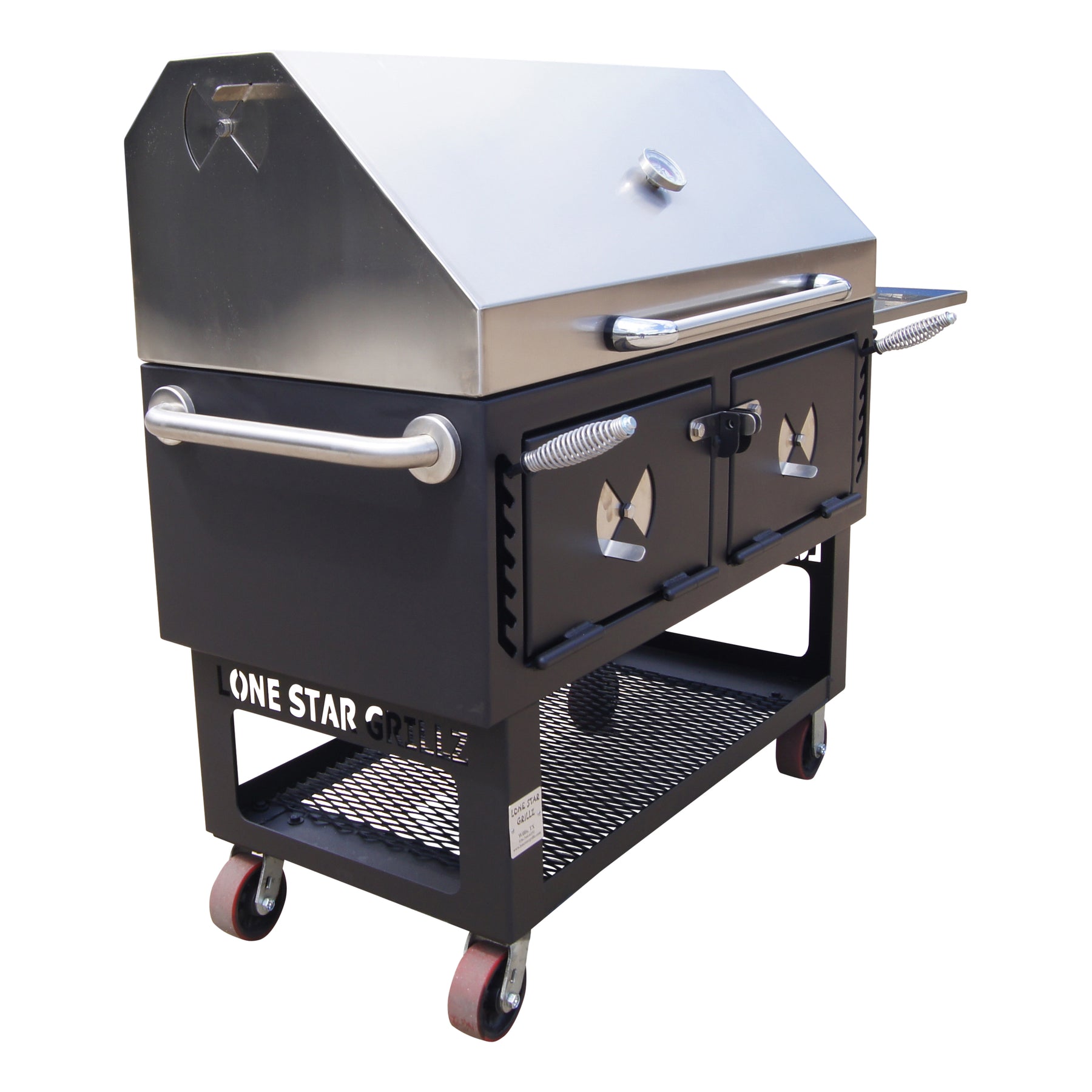 48" Adjustable Charcoal Grill & Smoker – Lone Star